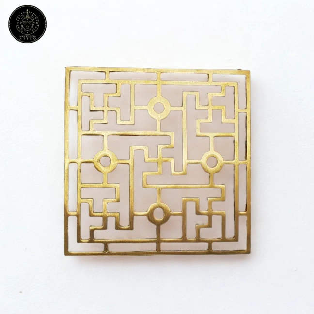 Brass Swastik Plate Yantra